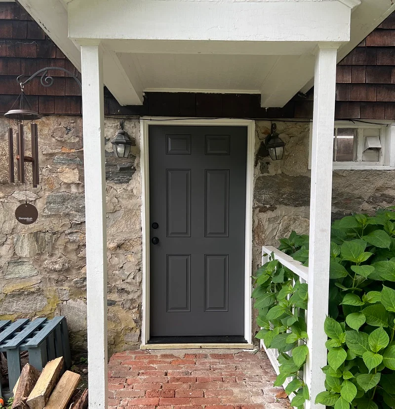 ThermaTru fiberglass door installation in Redding, CT
